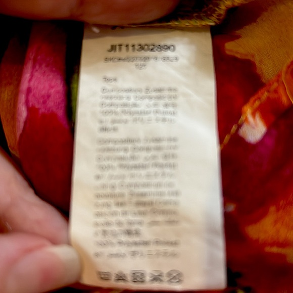 SXY SHEIN bright floral tie front top - Picture 5 of 5